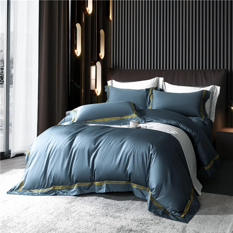 Отель класса люкс пододеяльник Постельное белье для кровати King/Queen Размеры