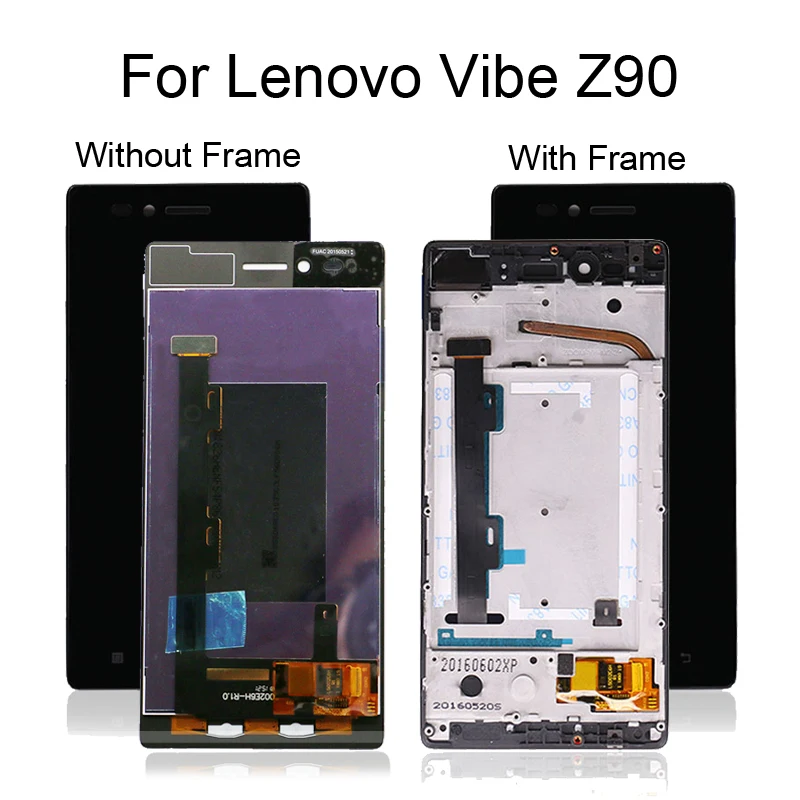 Оригинальный ЖК дисплей для Lenovo Vibe Shot Z90 дигитайзер сенсорного экрана + рамка в