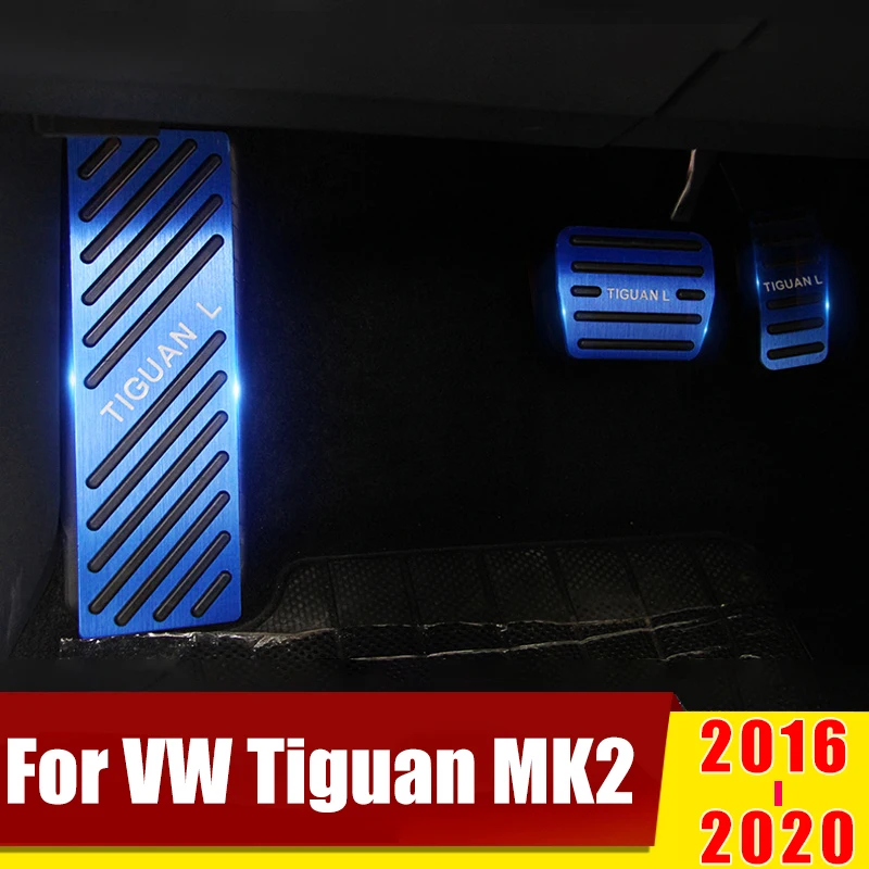 Алюминиевая накладка на педаль акселератора для Volkswagen VW Tiguan MK2 2016 2017 2018 2019