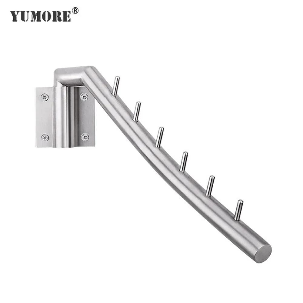 Крючок для полотенец YUMORE из нержавеющей стали настенный декоративный крючок