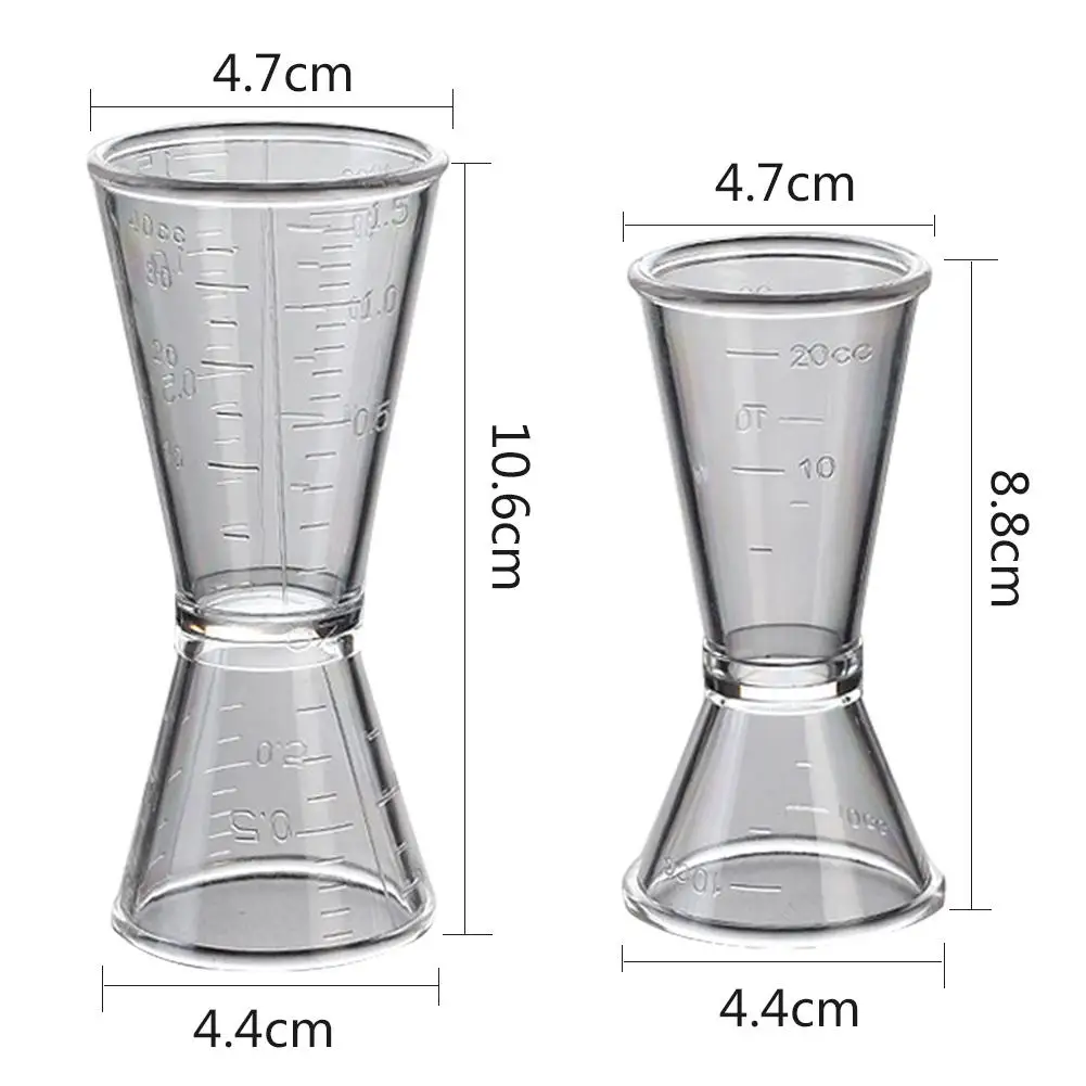Оптовая продажа двухсторонний измерительный стакан из поликарбоната 20 40 куб. См