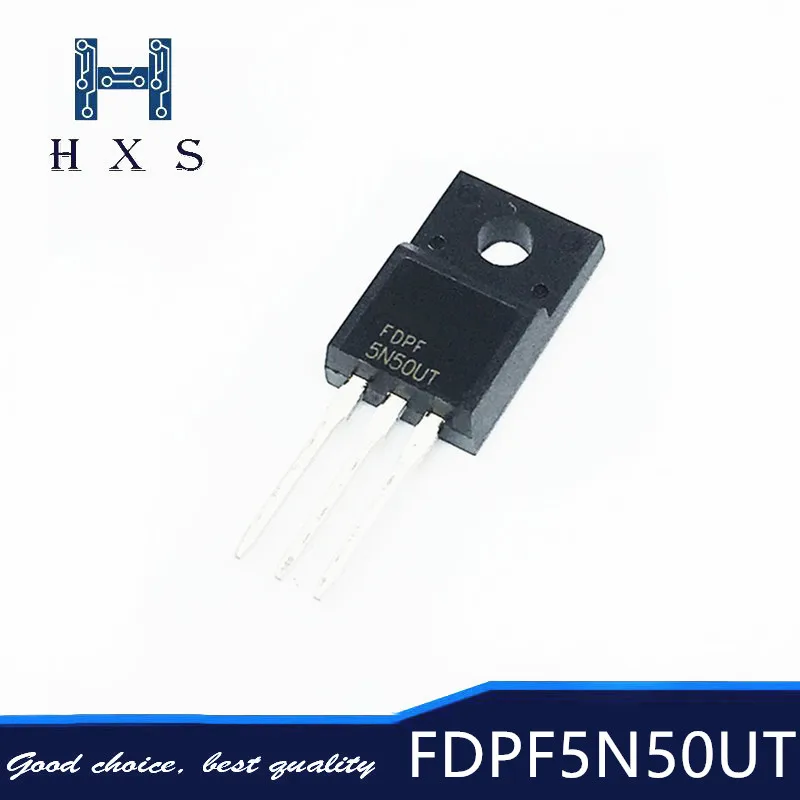 

10 pcs FDPF5N50UT DPF5N50 5N50 5N50UT 500V 5A FDPF5N50T FDPF5N50FT TO-220F