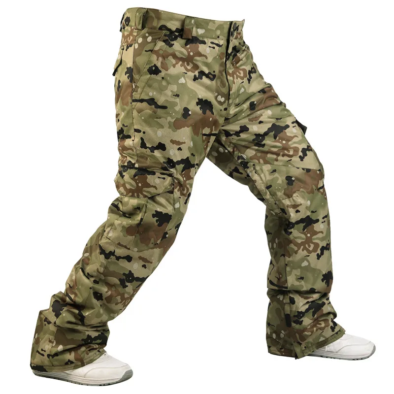 

30 Men's Skiing Pants Brands Warm Outdoor Sports Waterproof Thinken Snow Trousers Winter Snowboard Pants Men