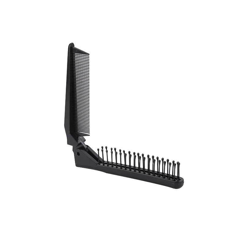 Double Headed Toothed Foldable Hair Comb Women Travel Portable Beauty Plastic Massage Brush Hairdressing Styling Tools | Красота и