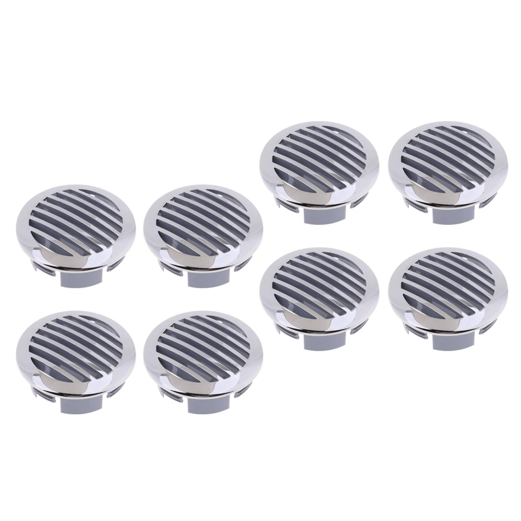 

8 Pieces 3'' RV Marine Boat Stainless Steel Grill Air Flow Vent 81932SS-HP