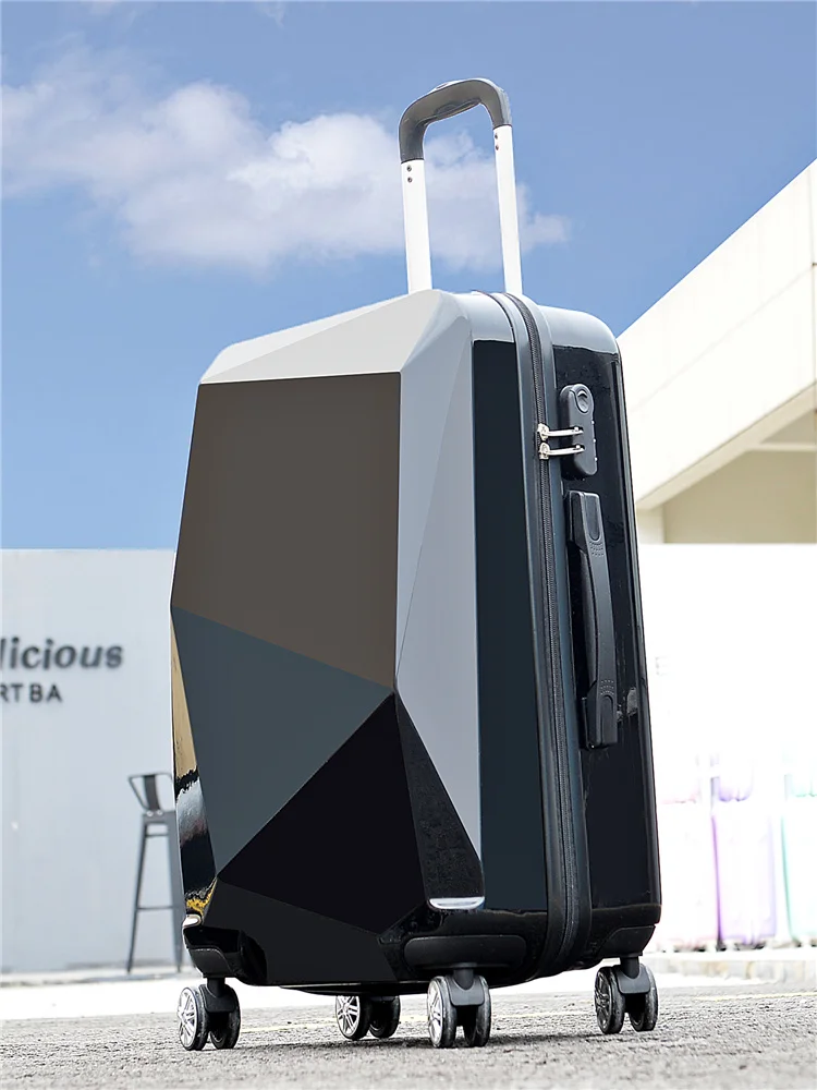 20&quot22&quot24&quot26&quotTravel Spinner Rolling Luggage Three-dimensional Business Men Women Suitcase Mirror чехол на чемоданЧехол на чемодан Travel Spinner Rolling Luggage Three-dimensional Business Men Women Suitcase Mirror