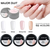 15gbox white clear skin color fibre glass hard jelly quick building nail extend gum poly nail gel nail art