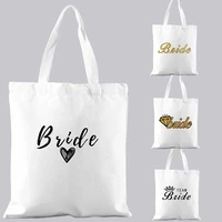 korean style basic canvas bag handbag shopping bag commuter casual shoulder bag white bridal pattern printing student tote bag