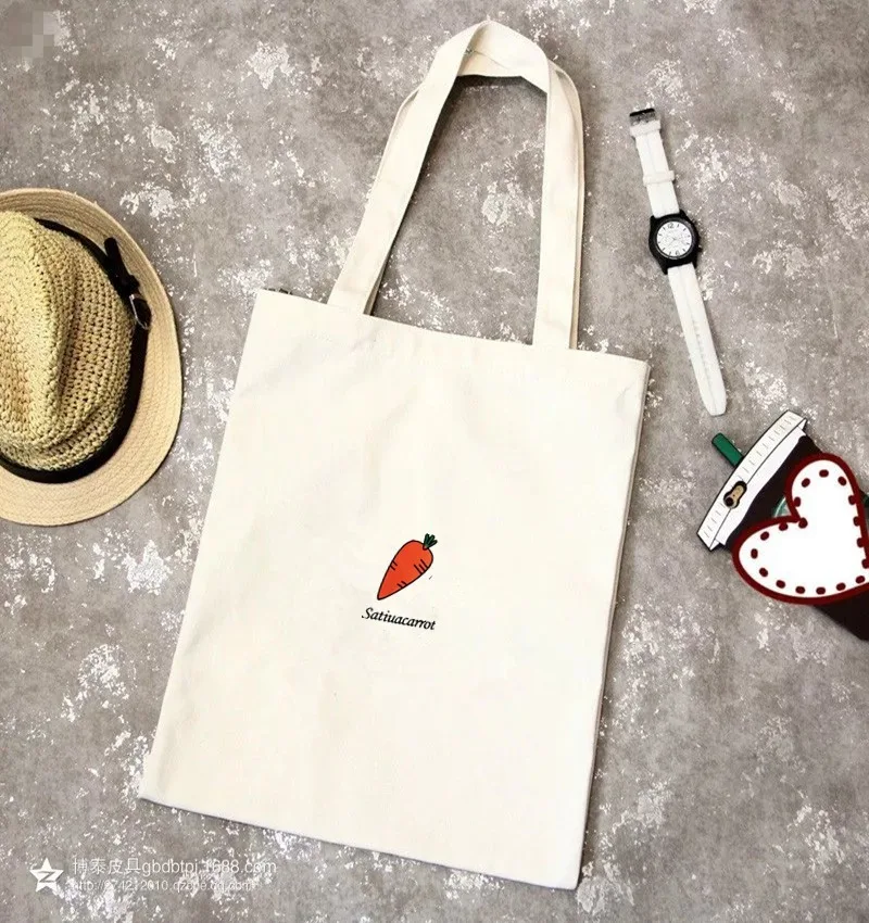 Новинка 2020 милая мультяшная парусиновая сумка с фруктами женская на плечо
