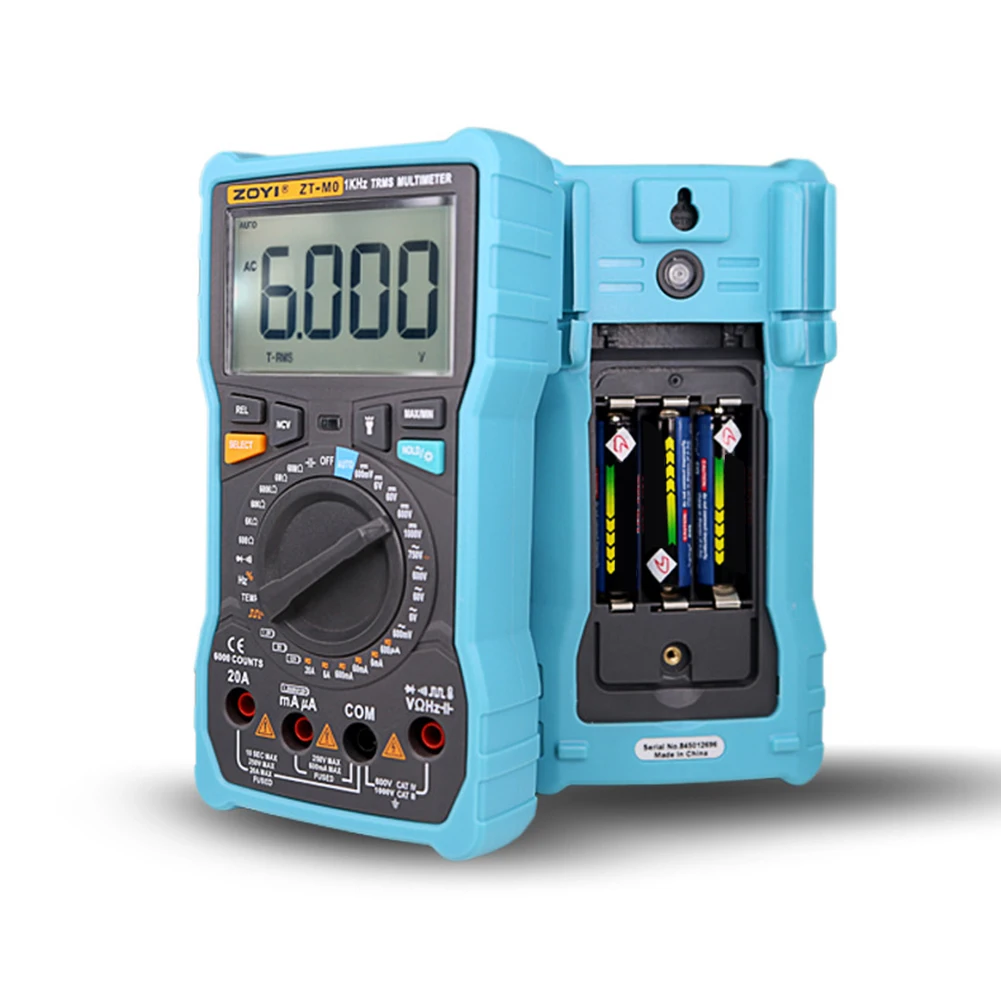 

Цифровой мультиметр, ЖК-дисплей, 6000 отсчетов, автоматический ручной диапазон, амперметр постоянного и переменного тока, стандартный амперм...