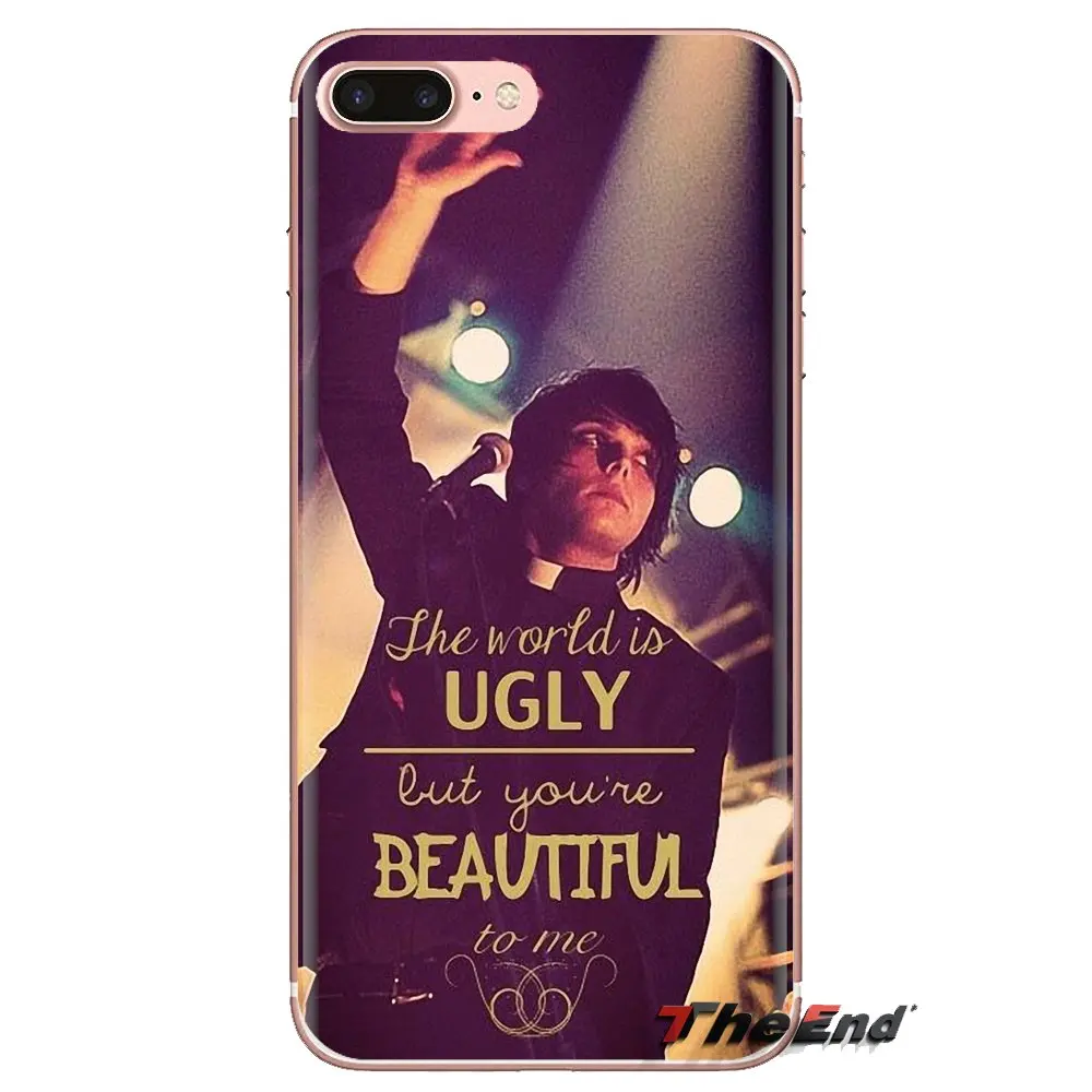 Чехлы для телефонов iPhone XS Max XR X 4 4s 5 5S 5C SE 6 6S 7 8 Plus samsung Galaxy J1 J3 J5 J7 A3 A5 Gerard Way My Chemical Romance
