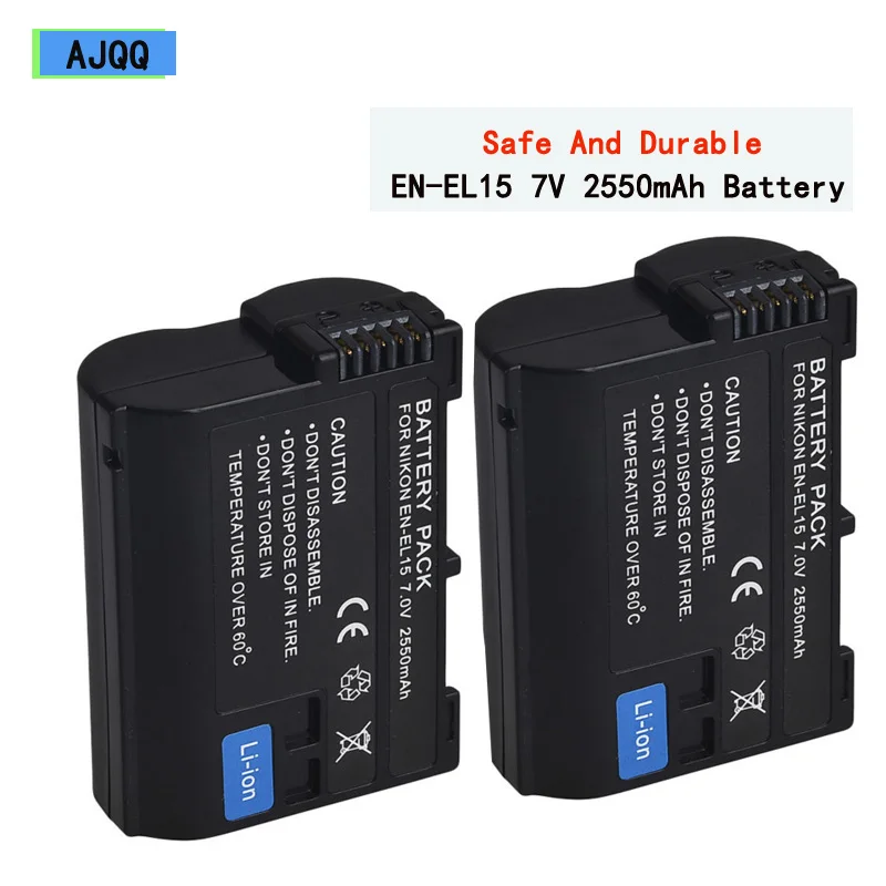 Аккумулятор ENEL15 En-el15b в 7 0 мА · ч 2 шт. для декодирования камеры Nikon V1 D500 D750 D7100 D7000 d7200