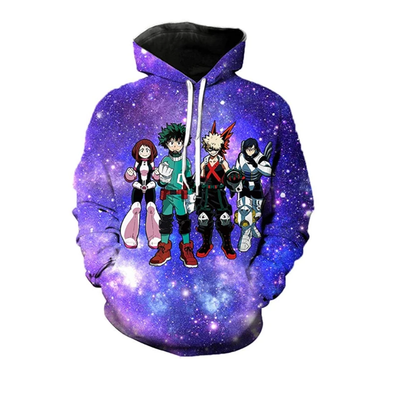 

Anime Bakugou Katsuki Cosplay Costume 3D Printed Polyester Hoodie My Hero Academia Boom Costume Fashion Coat Sportswear