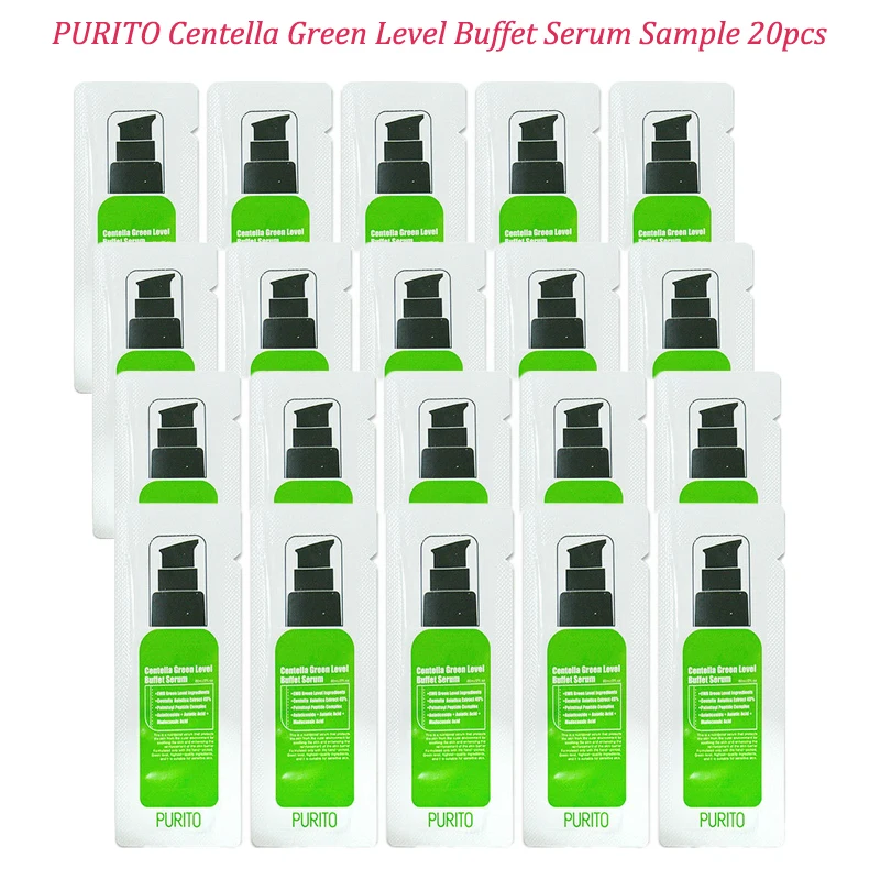

PURITO Centella Green Level Buffet Serum Sample 20pcs Face Serum Anti-Aging ShrinkPore Whitening Moisturizing Korea Facial Serum
