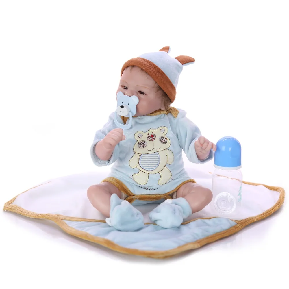 Bebe Reborn Младенцы реалистичные силиконовые куклы 45 см Новое поступление детские