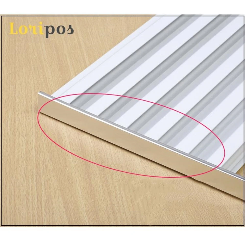 Aluminium Slot Strip Wall Mount Board Edge Cover Shelf Plate Grooves Protection Bar Rail Pole Slotted Guard Rod | Мебель