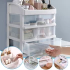 Многослойный ящик для хранения, пыленепроницаемый органайзер для ювелирных изделий, прозрачный Настольный ящик для витрин сделай сам канцелярские инструменты TS3