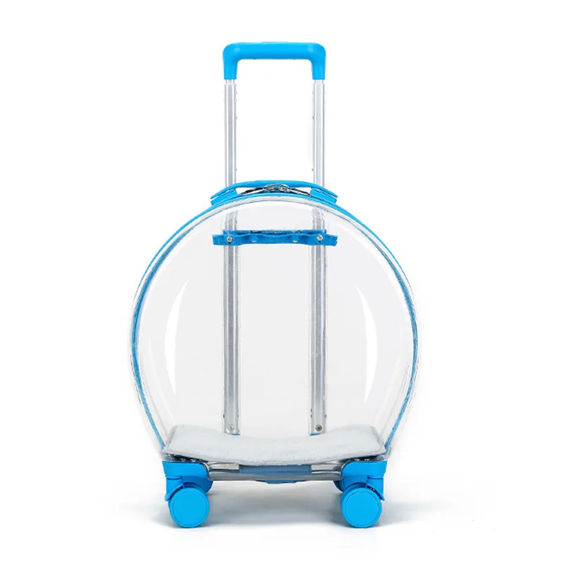 

Cheap Hot Sale Waterproof Breathable Lightweight Pets Cats Travelling Trolley Case And Dogs Four Wheeler Strollers For Wholesale