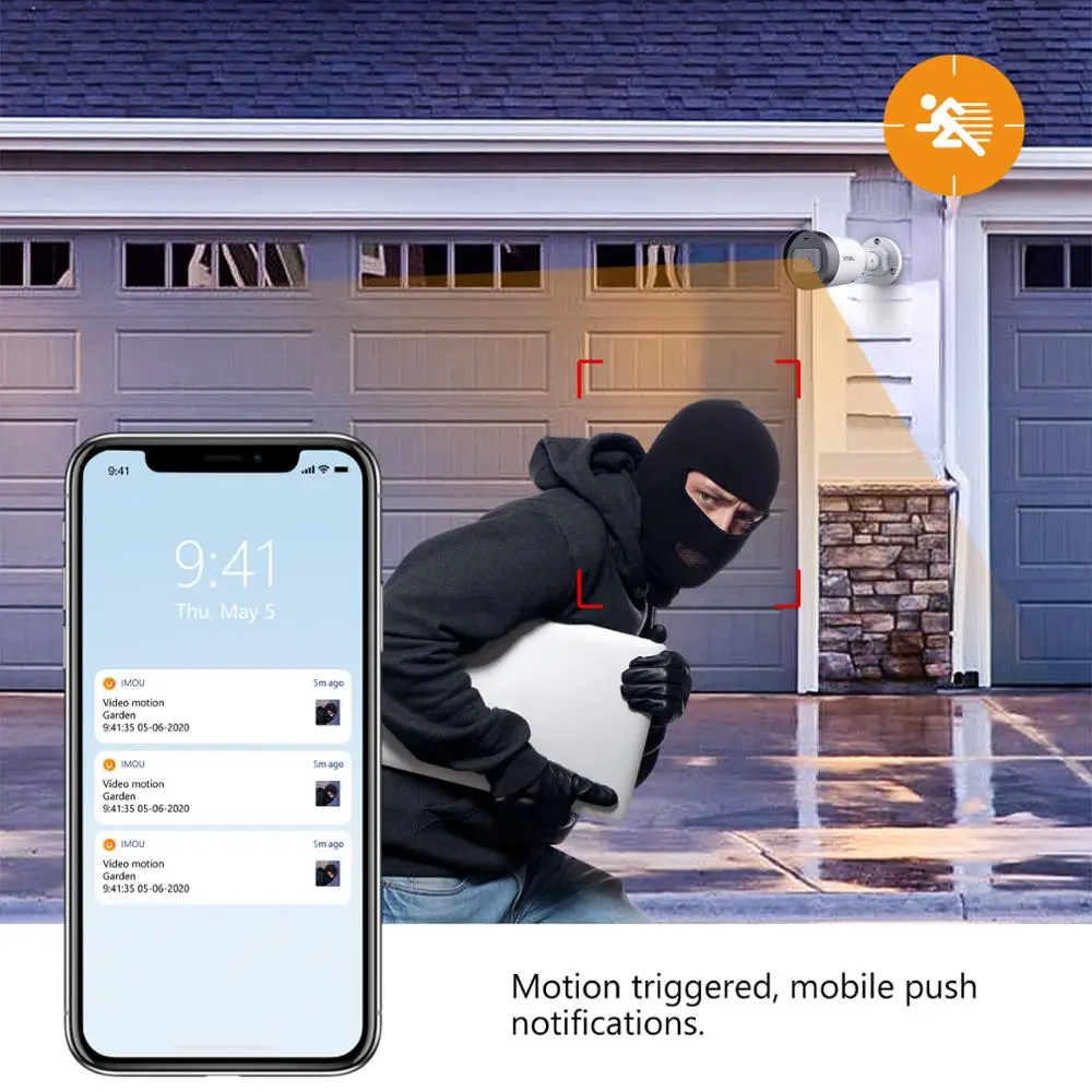 Dahua imou Bullet Lite 4mp уличная Wifi камера видеонаблюдения 1080P H.265 ночное видение