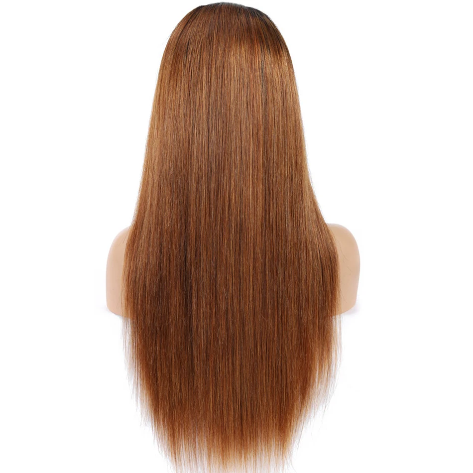 Парики из человеческих волос 1B/30 # с эффектом омбре T Part парики на шнуровке спереди