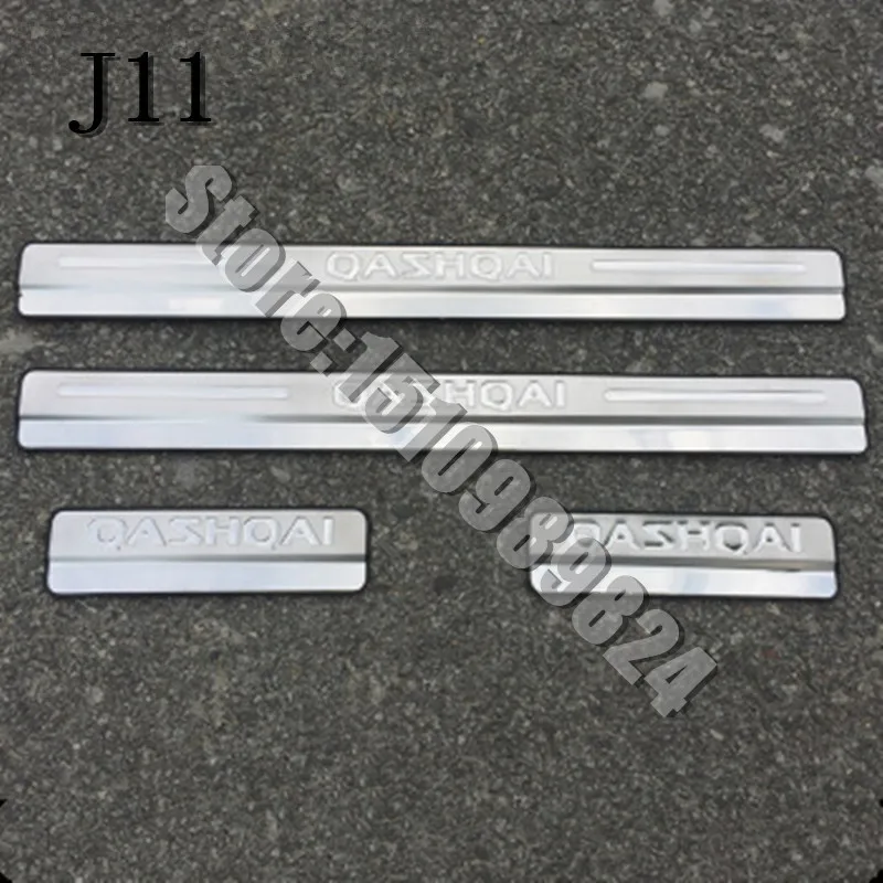

Car Accessories For Nissan Qashqai Door Sill J11 Scuff Plate Stainless Steel Door Sills Pedal Car Styling Sticker 2015-2020