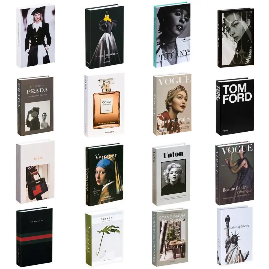 

Luxury Home Fake Book Decoration Storage Box Simulation Fake Book Modern Empty Shelf Home Decoration Fast Shipping