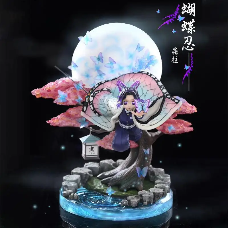 

Devil's Blade Anime Figure Kochou Shinobu Demon Slayer Gk Flying Posture Moon Anime Statue Kimetsu No Yaiba Action Figure Model