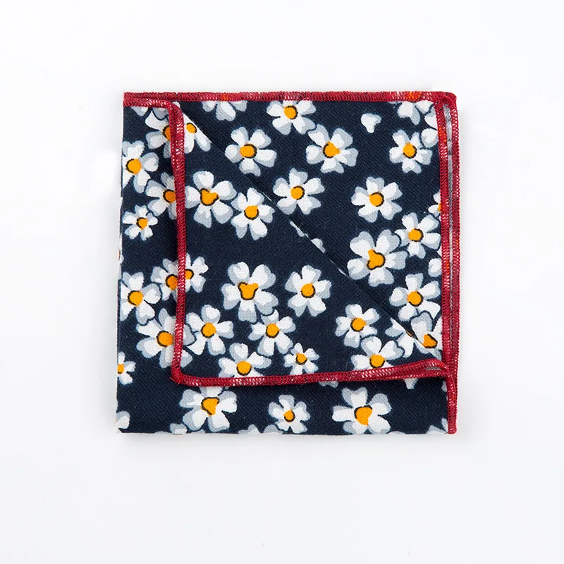 Linbaiway женские хлопковые носовые платки для мужчин с цветочным принтом маленький