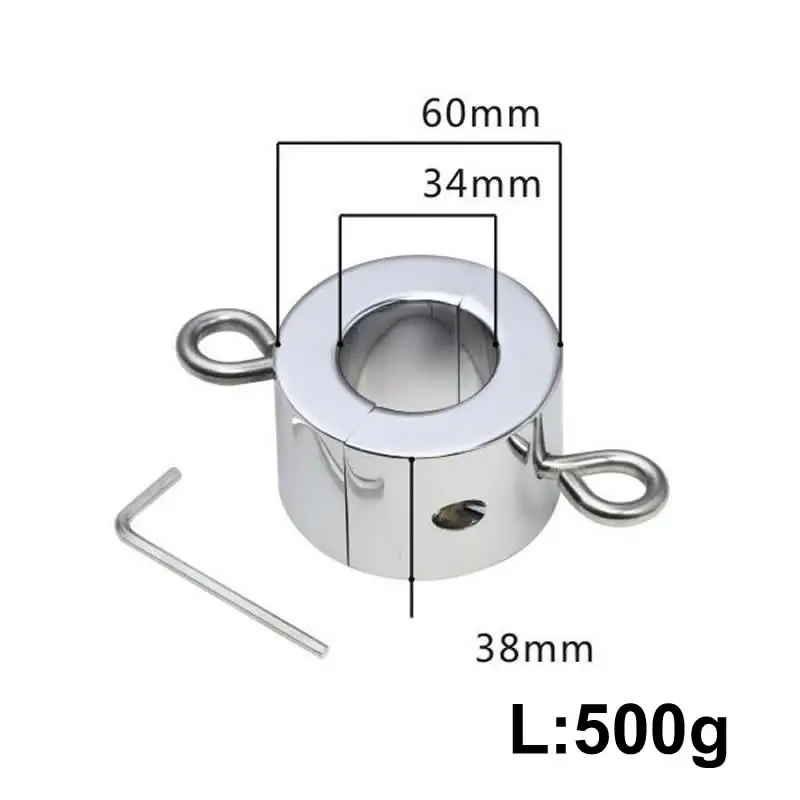 2020 Новый нержавеющий металлический замок Мошонка кулон мяч носилки яйцо вес