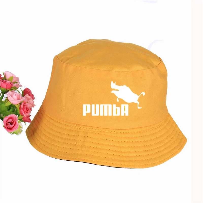2019 new Pumba logo Print Panama Bucket Hat High Quality Cap Summer Sport Sun Visor Fishing Fisherman | Аксессуары для одежды