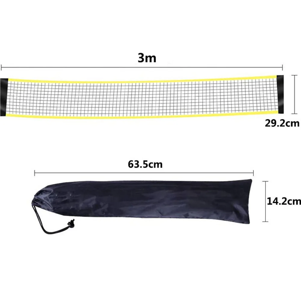 

Portable 300cm Outdoor Indoor Standard Badminton Training Game Net with Stand