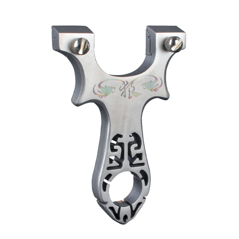 

High-Precision Stainless Steel Flat Rubber Band Slingshot Suitable For Novice Outdoor Sports Catapult