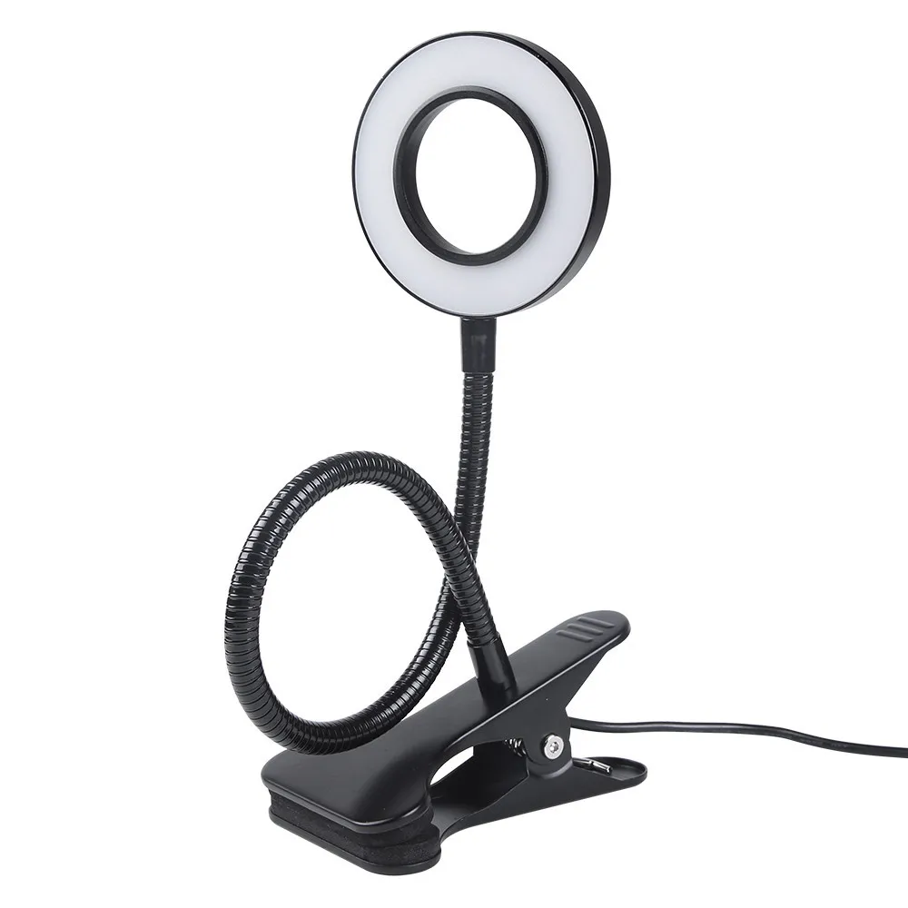 

3 Colors Eye-caring Timer Dimmable Night Study USB Reading Desk Light Modern Style Flexible LED Clip Desk Lamp