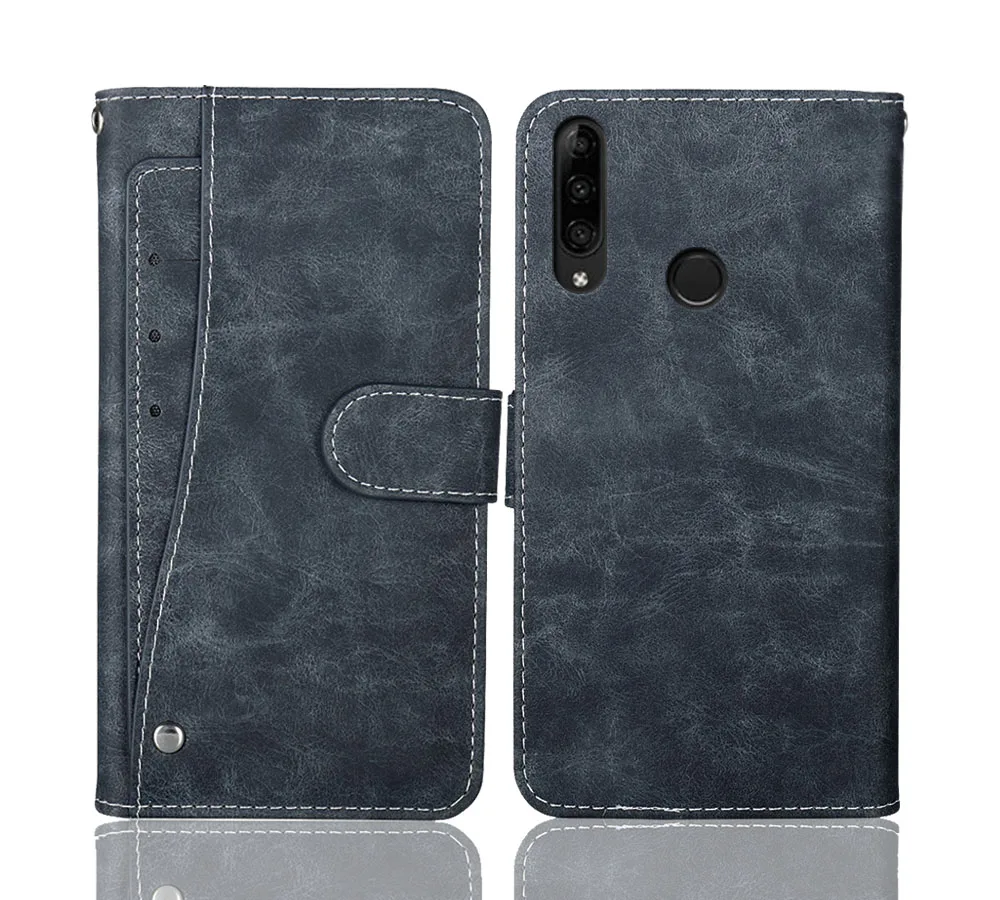 Роскошный чехол бумажник Lenovo K10 Plus винтажный кожаный с откидной крышкой 6 22 дюйма