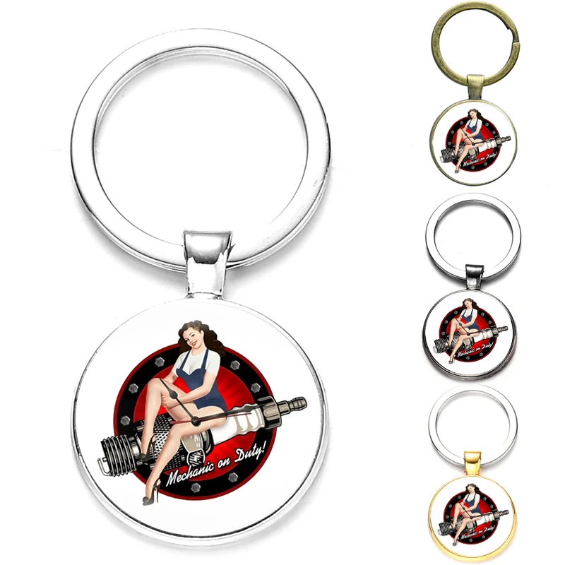 Привлекательный женский шкафчик ящик для инструментов брелок ручной работы