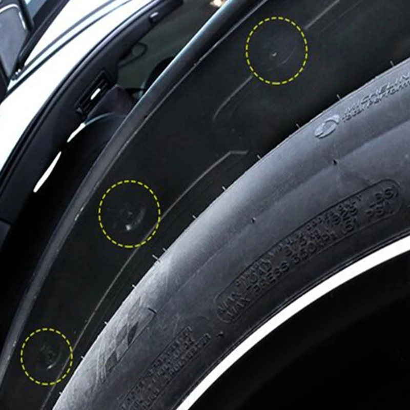 

1 Pair Car Mudguards Fender Flare Splash Guards for Volvo XC60 2018-2019 Mud Flaps with Installation Tool