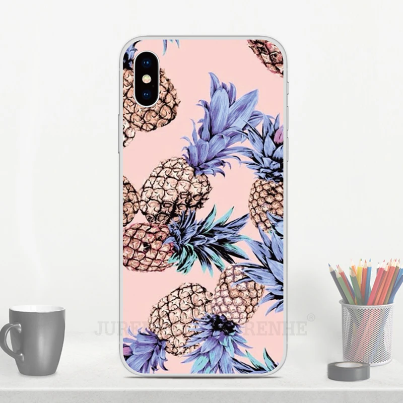 Принт резиновый мягкий из ТПУ Fundas ананасы фрукты чехол для телефона Oneplus One / 6 plus 7