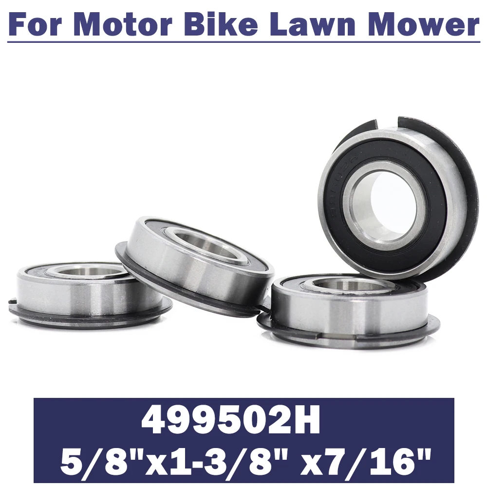 

99502-HNR With Stop Ring Bearings ( 4 PCS ) 499502H 5/8"x1-3/8" x7/16" For Motor Bike Lawn Mower Go Kart Wheelbarrows Carts