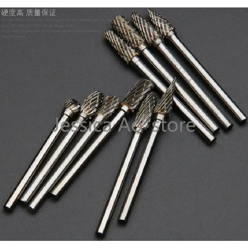 3x5 мм HRC70 DIY деревообрабатывающая электрическая шлифовальная машина вращающиеся заусенцы для обработки металла Шлифовальная головка карбид вольфрама