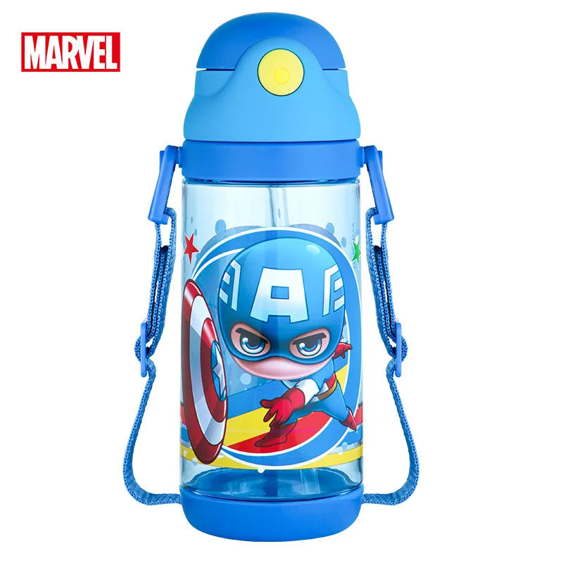 Детская чашка Диснея 600 мл детские бутылочки для кормления Marvel Captain America Mickey Mouse