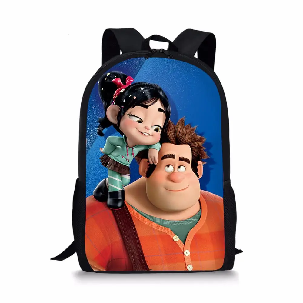 HaoYun 16-inch Cartoon Bags Children Wreck-It Ralph Backpack Kids Boys Mochila Infantil Age 1-6 Ralph School Bag Child Backpack