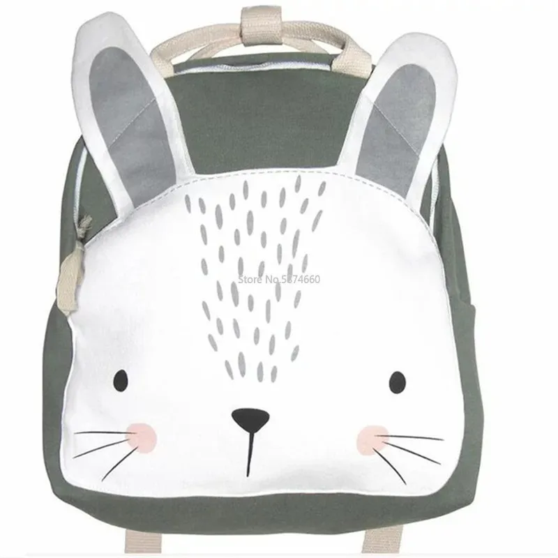 Cartoon Rabbit Plush Backpack Large Stuffed Animals Doll Backpack For Baby Kids Cute Schoolbag Rabbit Butterfly lion print Bag