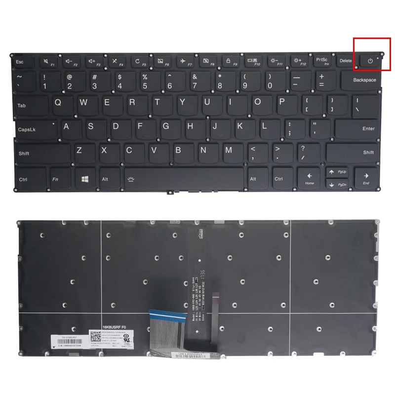 Клавиатура для ноутбука GZEELE US lenovo ideapad 720S-14 xiaoxin 7000-13 320S-13 V720-14 720S-14IKB 700-13 V6 720S-13ARR |