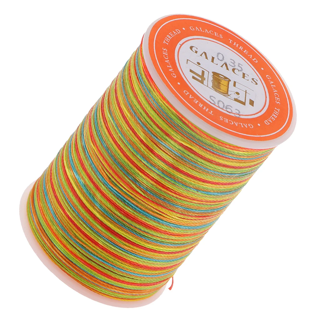 Вощеная восковая нить для шитья кожи 300 метров 0 35 мм|Швейные нитки| |