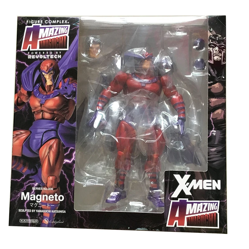 16cm l Amazing Yamaguchi Revoltecher Series NO.006 Magneto Action Figure PVC Collection Toy Doll Gift | Игрушки и хобби