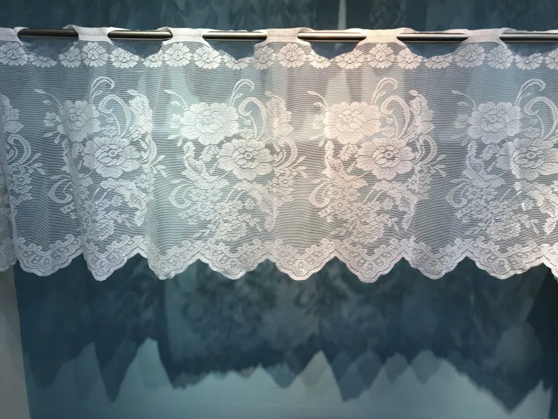 1 шт. основовязаная жаккардовая дверная занавеска кружевная Короткая из