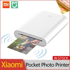 Портативный мини-Карманный фотопринтер Xiaomi Mijia MI, комплект Bluetooth-принтера, беспроводной термопринтер Bluetooth для мобильный телефон