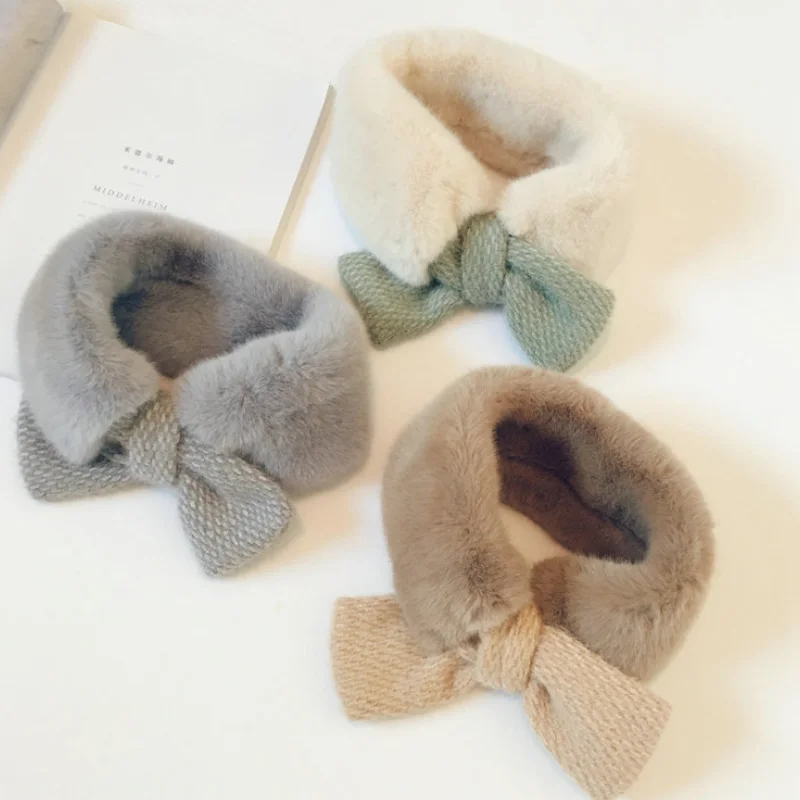 

2020 winter baby children's scarf thickened warm scarf girls fashion decoration fur collar soft and versatile baby scarf