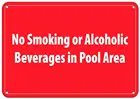 Постер для бассейна не курить или спиртовые напитки, Забавный художественный декор, винтажный Алюминиевый металлический жестяной знак в стиле ретро, 20x30 см
