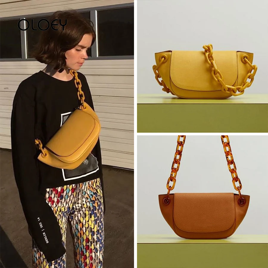 Винтажная модная сумка на плечо с акриловой цепочкой новинка 2019 роскошные сумки